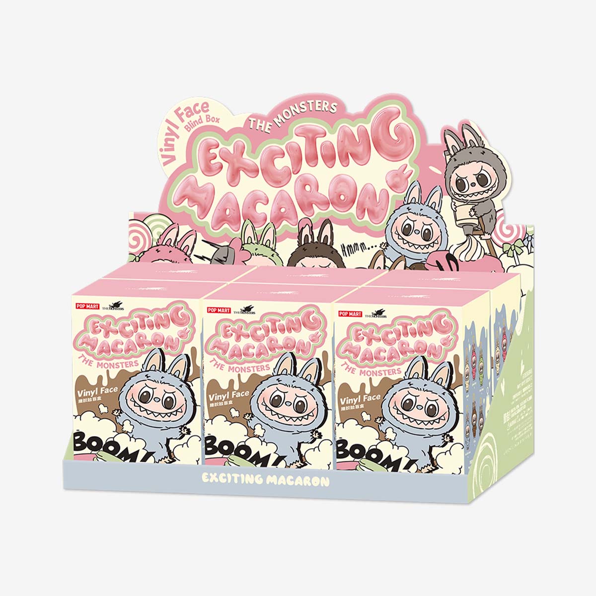 [IN STOCK] POPMART Exciting Macaron Vinyl Face Blind Box Labubu