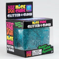 Schylling Nee-Doh Glitter and Glow Nice Cube: Blue Cube