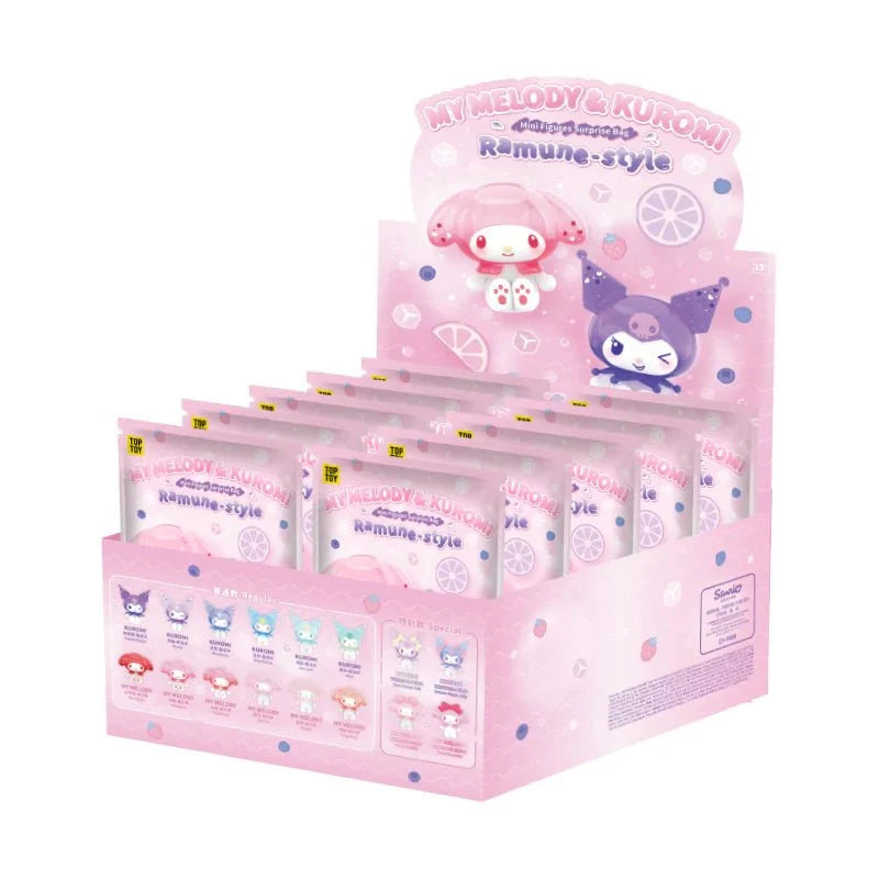 MY MELODY & KUROMI Ramune-Style Mini Figures Surprise Blind Bag by Top Toy