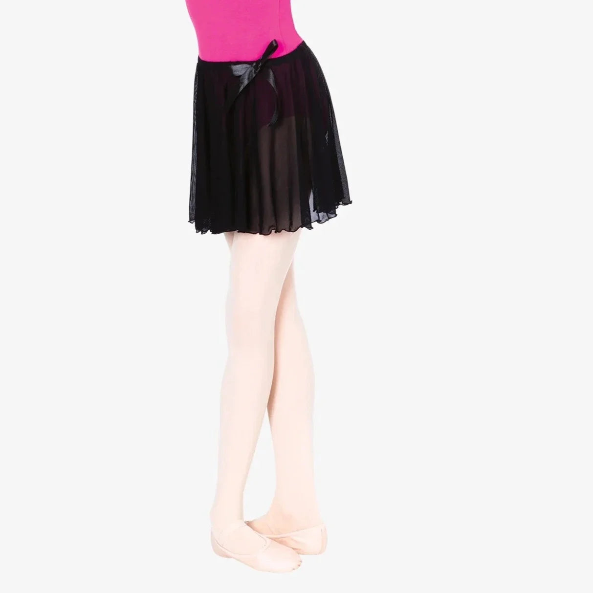 Girls Ballet Skirt with Satin Bow